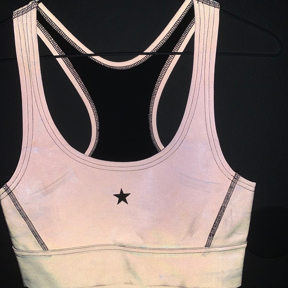 NWT Reflective Top/Sports Bra